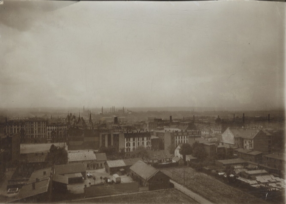 Original Foto Oberschlesien Zabrze (ehem. Hindenburg), Gesamtansicht, um 1900