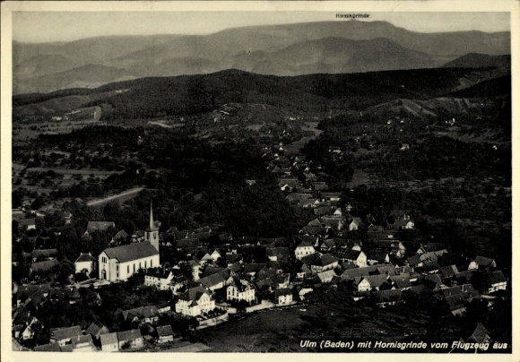 Postcard Ulm in Baden Renchen Black Forest, aerial photograph, Hornisgrinde