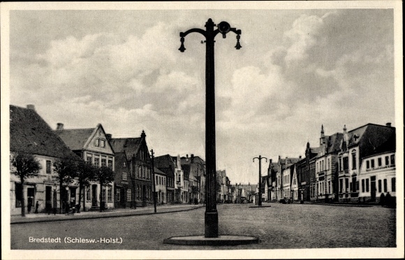 Postcard Bredstedt in Nordfriesland, Markt