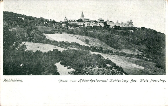 Ak Wien 19 Döbling Österreich, Kahlenberg, Blick auf  Hotel-Restaurant  Alois Nowotny