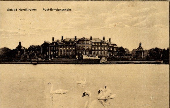 Postcard Nordkirchen in Westphalia, Nordkirchen Castle, postal rest home