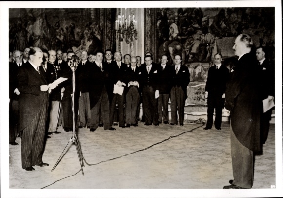 Photo H. Hoffmann, Re-election of French President Lebrun, April 1939