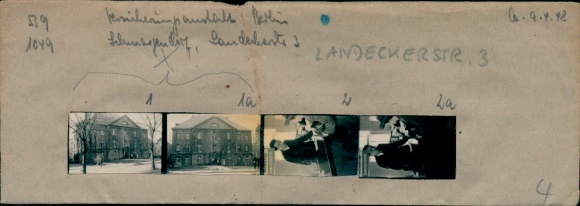 Contact sheet photos Berlin Wilmersdorf Schmargendorf, Landecker Str., Insurance Institute
