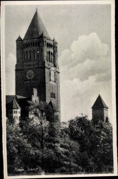Postcard Poznan Posen, Schloss