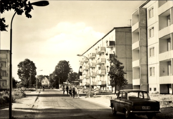 KP Löcknitz na Pomorzu Przednim, Schulzenstraße, dzielnica mieszkaniowa