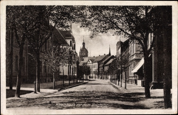 Ak Rheinbach im Rhein Sieg Kreis, vor dem Voigtstor, Straßenansicht