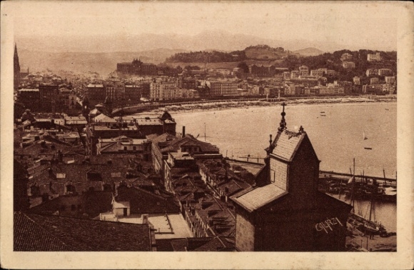 KP Donostia San Sebastian Kraj Basków, Vista Parcial desde el Monte Urgull