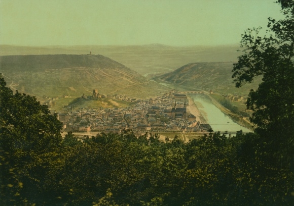Photo Bingen am Rhein, view from Niederwald to the city