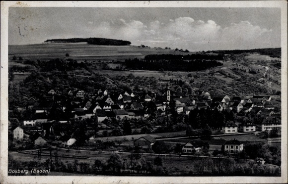 PC Boxberg in Baden, total view of the village