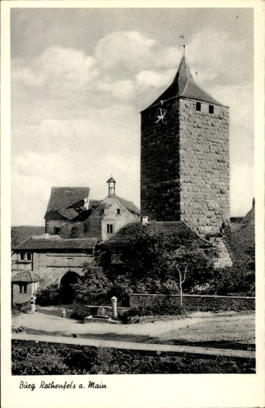 Postcard Rothenfels am Main Lower Franconia, Castle