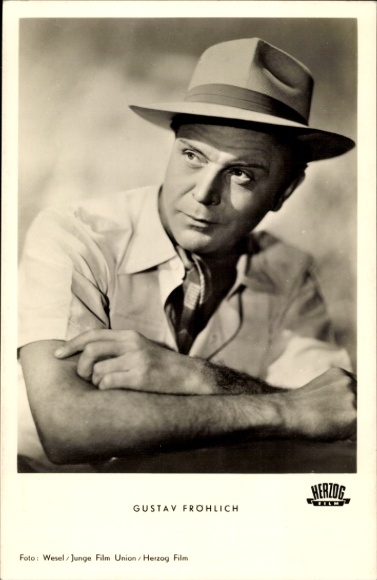 Postcard actor Gustav Fröhlich, Styria Film, hat