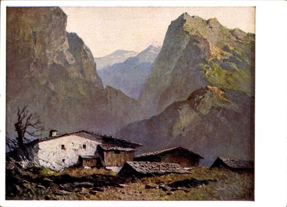 Artist Postcard Mulley, O., Smallholding, HDK 175