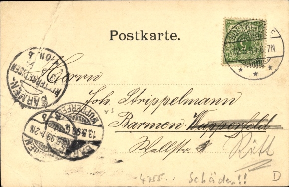 Postcard Holzwickede in the Ruhr area, preparation institute