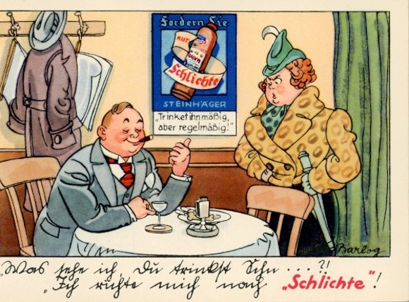 Set von 6 Ansichtskarten, Original Umschlag, Schliche, Barlog, Steinhäger