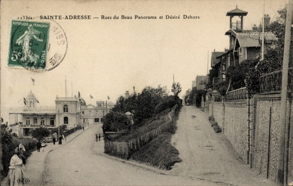 Ak Sainte Adresse Seine Maritime, Rue du Beau Panorama, Desire Dehors