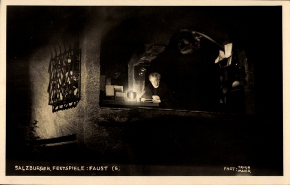 foto Ak Salzburg Festival, Faust, Scène