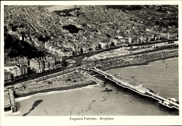 Zeppelin World Tours Collector's Card No. 184 England Tours, Brighton