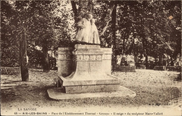 CPA Aix-les-Bains, Savoie, Parc de l'Etablissement Thermal