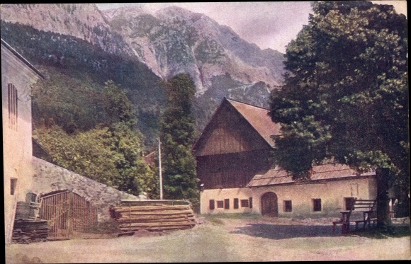 Postcard Nötsch am Dobratsch Carinthia, village motif