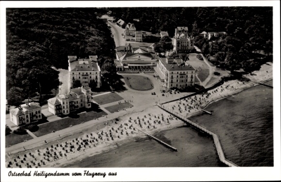 Postcard Seebad Heiligendamm Bad Doberan, aerial photograph