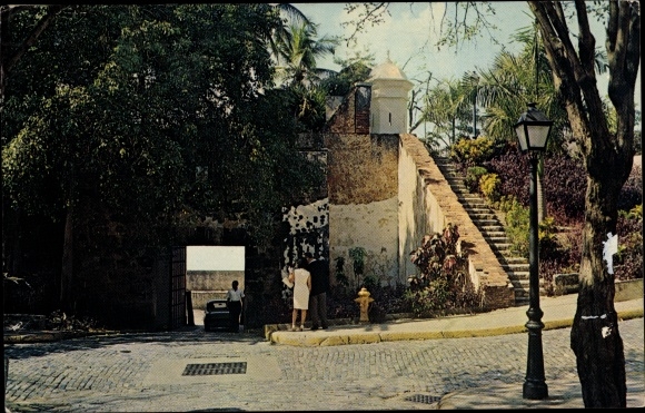 Postcard San Juan Puerto Rico, Gate to the Walled City