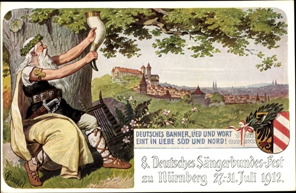 Artist PC Bankel, Nuremberg, 8. National Song Festival 1912