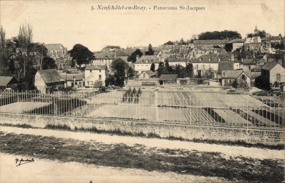 Ansichtkaart Neufchâtel en Bray Seine Maritime, Panorama, Saint-Jacques