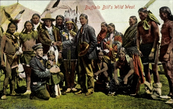 Ak Buffalo Bill's Wild West, Indianer