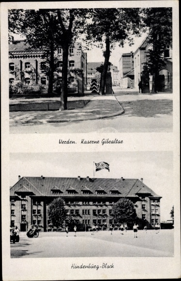 PC Verden on the Aller, Gibraltar barracks, Hindenburg block