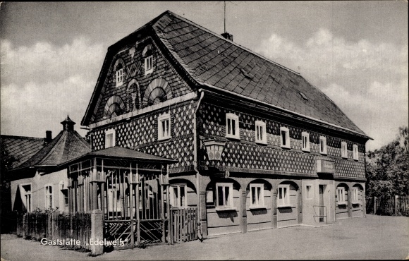 Ak Niedercunnersdorf Kottmar in Sachsen, Gaststätte Edelweiß