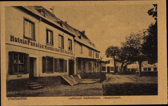 KP Wiedbachtal Waldbreitbach an der Wied, Hotel Wiedischer Hof, główna ulica