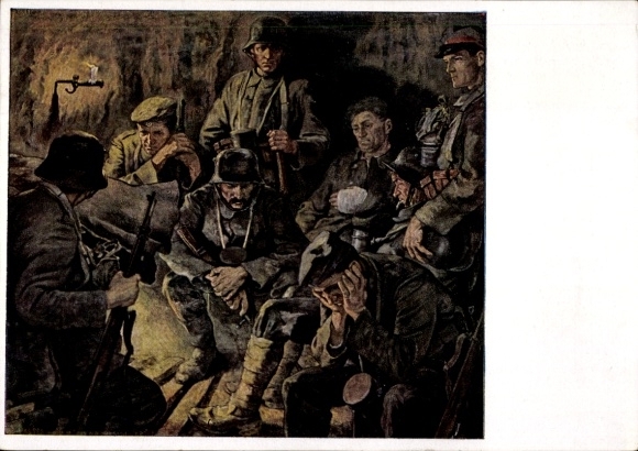Artist Postcard Eber, Elk, They drum, German soldiers, Wehrmacht, HDK 164