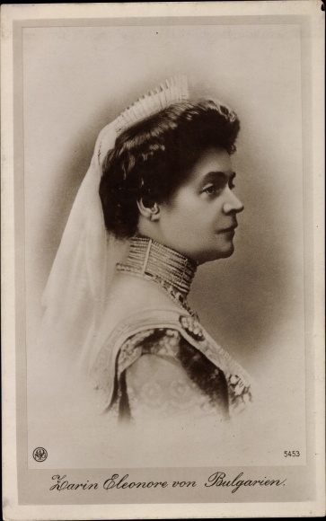 PC Tsarina Eleanor of Bulgaria, veil, crown, portrait, NPG 5453