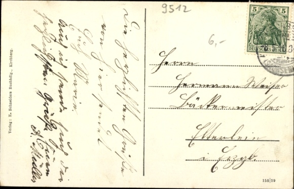 Postcard Kirchberg in Sachsen, Queen Karola Warte