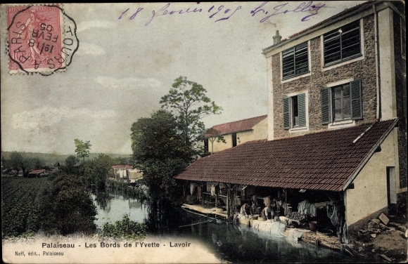 Ak Palaiseau Essonne, Les Bords de l'Yvette, Lavoir