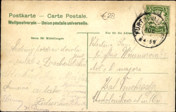 Litho Furth im Wald Oberpfalz Bayern, Drachenstich