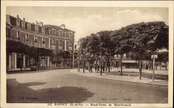 Ak Le Raincy Seine Saint Denis, Rond-Point de Montfermeil