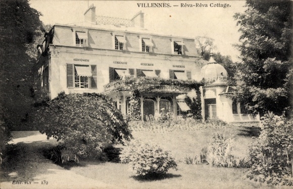 Postcard Villennes sur Seine Yvelines, Reva-Reva Cottage