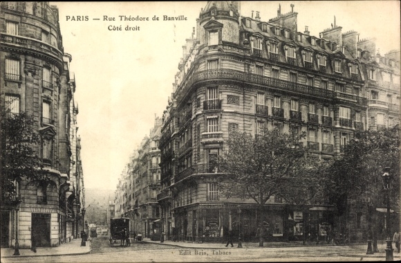 Ansichtkaart Parijs V., Rue Théodore de Banville