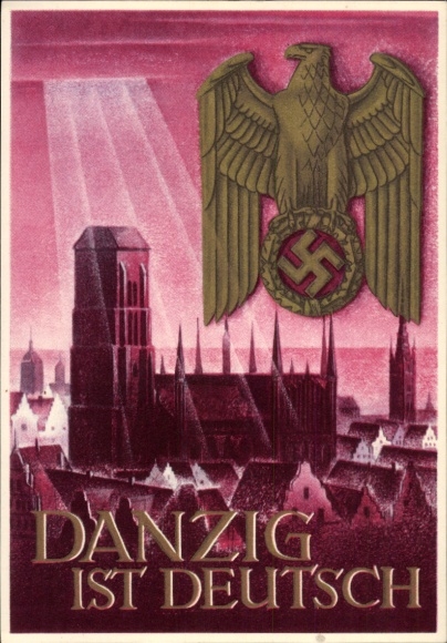 Postal stationery artist Postcard Klein, Gottfried, Danzig is German, WHW
