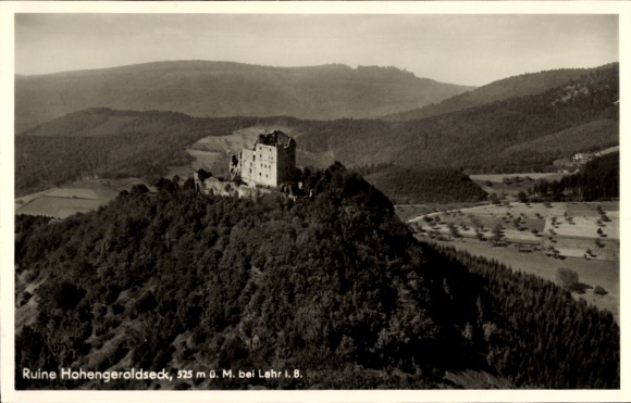 Ak Schönberg Seelbach in Baden Württemberg, Burg Hohengeroldseck, Panorama