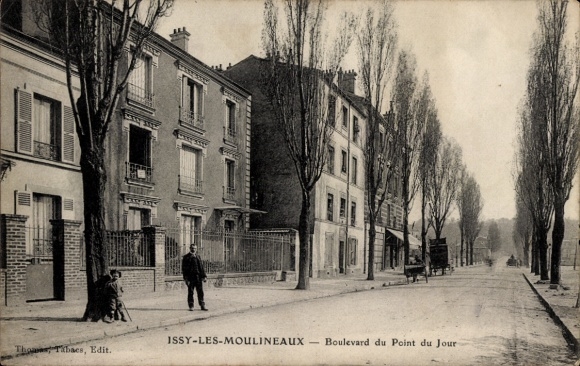 Ak Issy les Moulineaux Hauts de Seine, Boulevard du Point du Jour