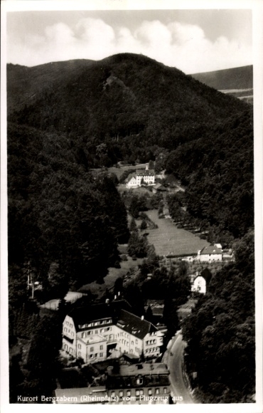 Postcard Bad Bergzabern Rheinpfalz, aerial photograph of the town and its surroundings
