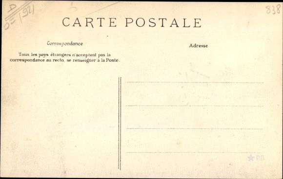 Postcard Chatenay Hauts-de-Seine, Entrance to Grand Chatenay