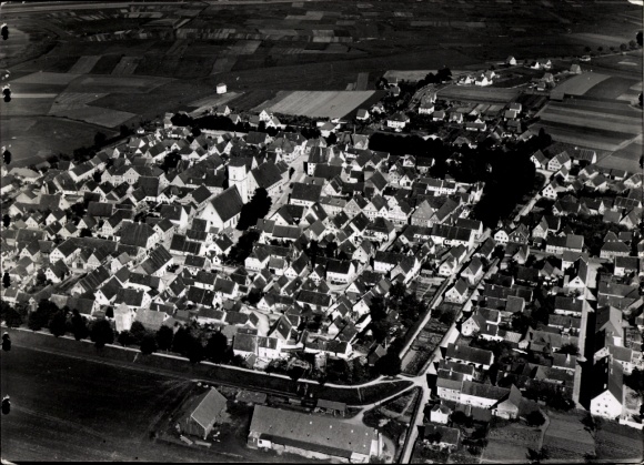 Ak Neustadt an der Donau Niederbayern, Fliegeraufnahme