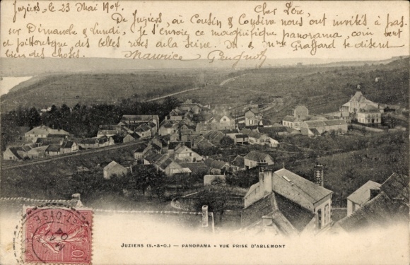 Postcard Juziers-Yvelines, general view