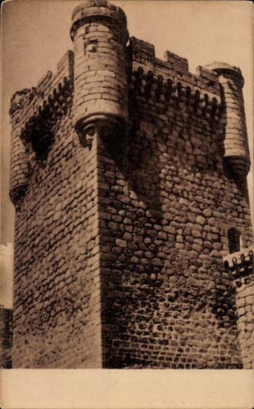 Ak Oropesa Toledo Castilla La Mancha Spanien, Parador Nacional, Turm