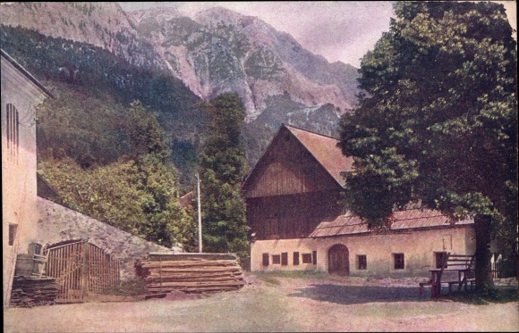 Postcard Nötsch am Dobratsch Carinthia, village motif
