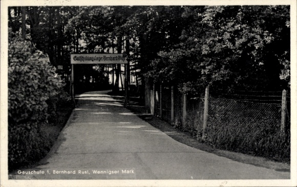 Ak Wennigser Mark Wennigsen im Deister, Gauschule 1, Bernhard Rust
