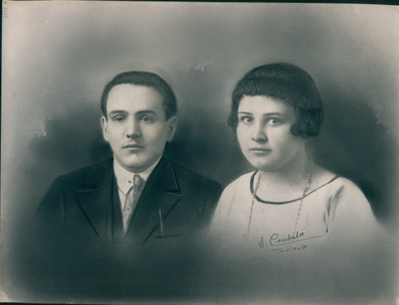 Foto Combalié, Henri, Tolouse, Portrait, Mann und Frau
